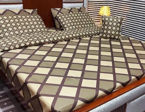 Bed Set with Comforter- Block Print