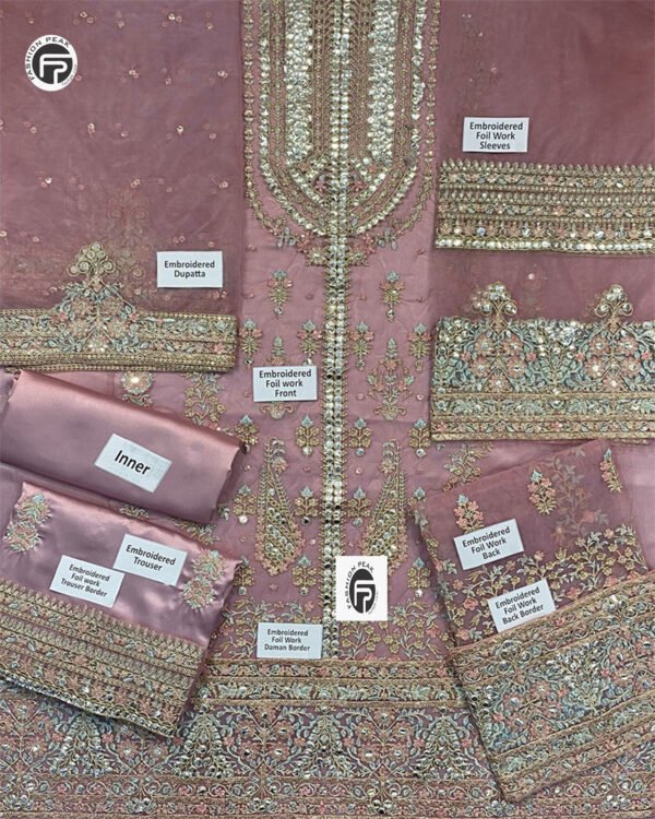 Ali Xeeshan Luxury Wedding Formal Collection- Tea Pink